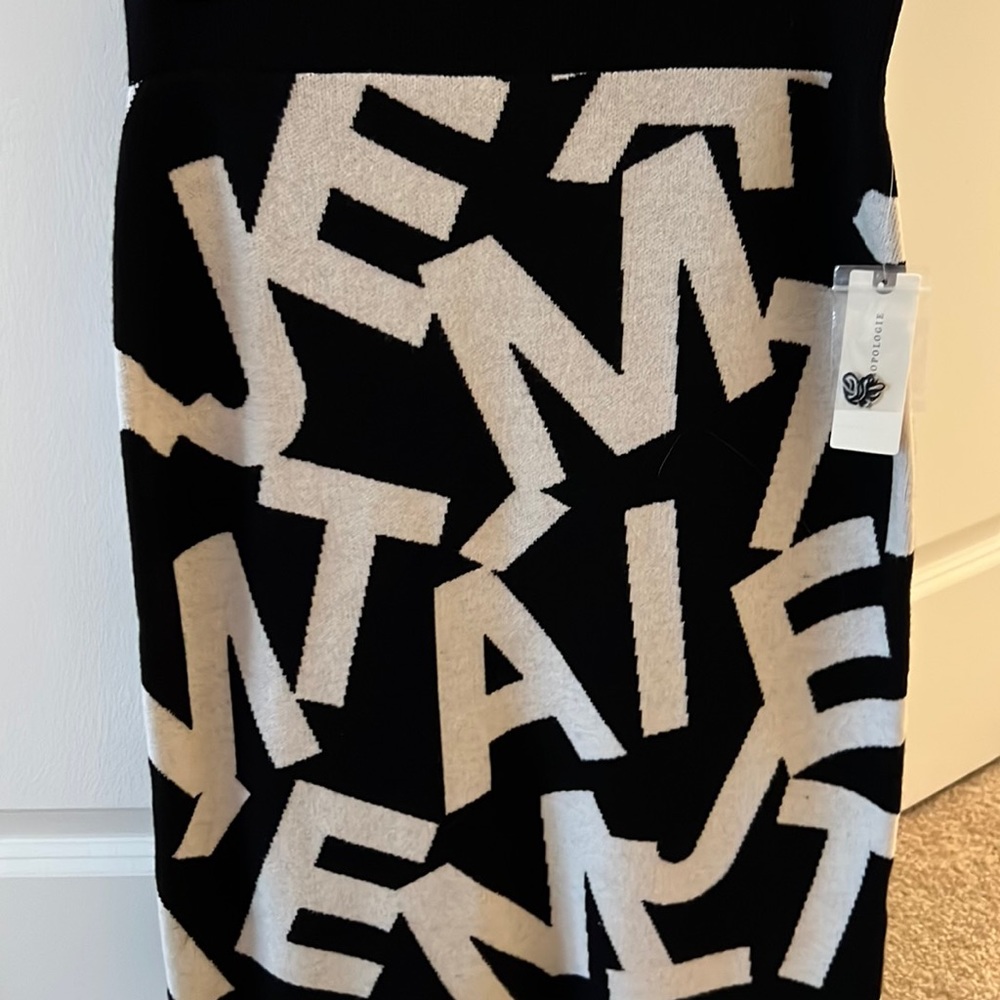 Knee length sweater skirt